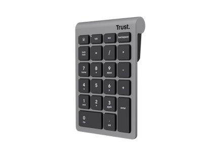 Trust Xalas Wireless numpad/Bezdrátová USB/Stříbrná