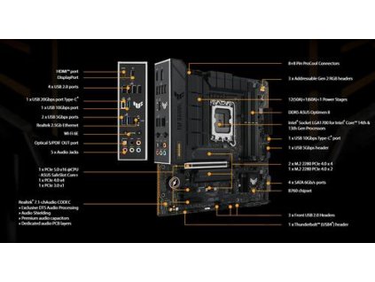 ASUS MB TUF GAMING B760M-PLUS WIFI II soc 1700 mATX