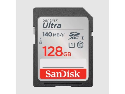 SanDisk Ultra/SDXC/128GB/140MBps/UHS-I U1 / Class 10/Černá