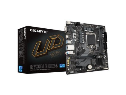 GIGABYTE MB Sc LGA1700 B760M H DDR4, Intel B760, 2xDDR4, 1xHDMI, 1xVGA, mATX