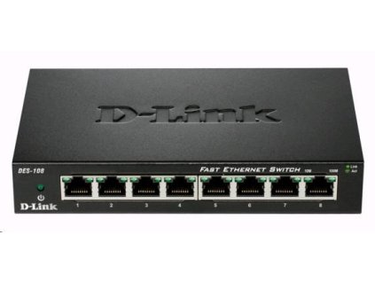 D-Link DES-108 8-port 10/100 Metal Housing Desktop Switch