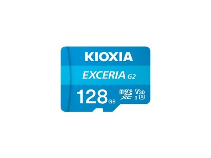 KIOXIA microSDXC Karta EXCERIA G2 128GB, UHS-I U3 V30, s Adaptérem