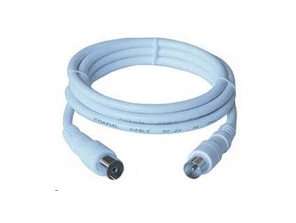 PREMIUMCORD TV kabel anténní propojovací 3m (koaxiální, M/F, 75 Ohm)