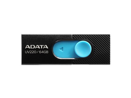 Flashdisk Adata UV220 64GB, USB 2.0, black/blue