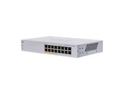 Cisco switch CBS110-16PP (16xGbE, 8xPoE+, 64W, fanless) - REFRESH