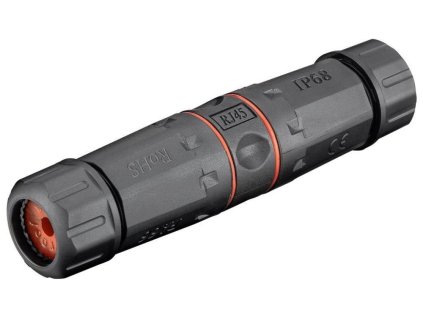 Spojka vodotěsná STP RJ45, Cat5E, Cat6, Cat6A, krytí IP68