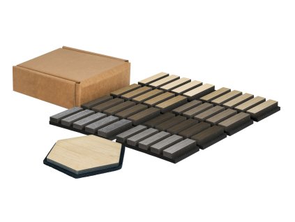 Sada vzorků G21 akustických panelů, 9 vzorků