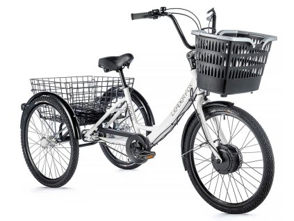Elektrokolo Leader Fox tříkolka LOVELO, 2023-2 16 Ah / 576 Wh bílá 2. jakost, na paletě