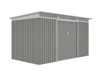 Zahradní domek G21 GRAH 700 - 340 x 206 cm, metalický šedý