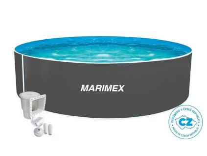 Bazén Marimex Orlando 4,57x1,07 m - ŠEDÝ, bazén, fólie, skimmer
