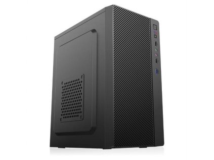 1stCOOL MicroTower STEP 4 USB3, black černý, bez zdroje, microtower mATX (1xUSB3, 2xUSB2, Audio) (PC case)