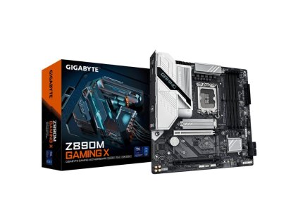 GIGABYTE MB Sc LGA1851 Z890M GAMING X, Intel Z890, 4xDDR5, 2xDP, 1xHDMI, WiFi, mATX