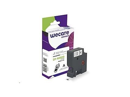 WECARE ARMOR páska pro DYMO S0720680, černá/bílá, 9mm x 7m