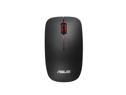 ASUS WT300/Cestovní/Optická/1 600 DPI/Bezdrátová USB/Černá-červená