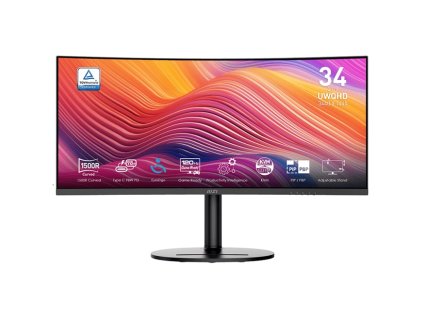 MSI Modern/MD342CQP/34''/VA/wQHD/120Hz/1ms/Černá/3R