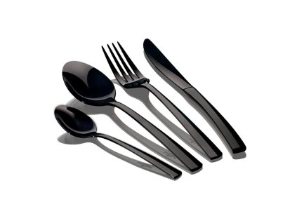 Sada příborů Berlingerhaus 24 ks nerez mirror Black Collection