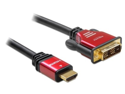 Delock Kabel High Speed HDMI – HDMI A samec > DVI samec 5 m