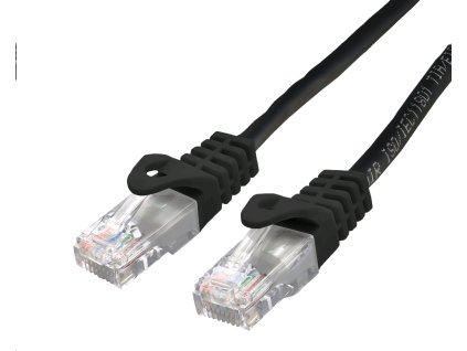 C-TECH Kabel patchcord Cat6, UTP, černý, 2m