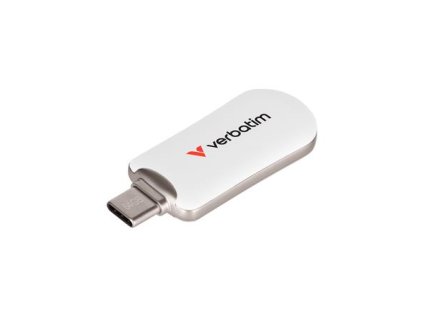 VERBATIM Plectra 128GB USB-C 3.2 Gen 1 bílá