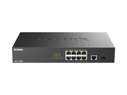D-Link DGS-1010MP/E - 10-Port Gigabit PoE+ Unmanaged Switch,1 x SFP port,1 x Gigabit Uplink Port