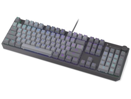 Endorfy Thock V2 Klávesnice, herní, drátová, mechanická, Endorfy Red,CZ/SK layout, ARGB, hliníková konstrukce, USB, šedá