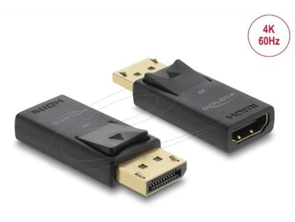 Delock Adaptér z Active DisplayPort 1.2 na HDMI, 4K, s funkcí HDR