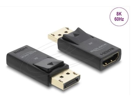 Delock Adaptér z Active DisplayPort 1.4 na HDMI, 8K, s funkcí HDR