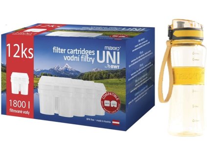 Maxxo UNI filtry 12ks + sport. láhev