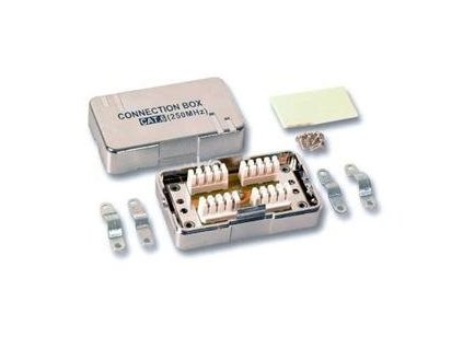 Propojovací box pro kabely Cat6, narážecí, stíněný