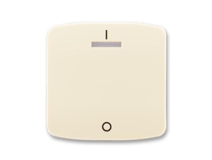 ABB TANGO Ovladač 3558A-A00933 C jednoduchý s potiskem a čirým průzorem (pro spínače řaz. 3S), slonová kost