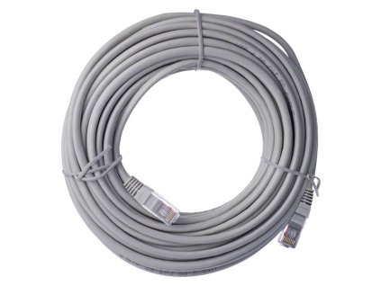 EMOS Kabel PATCH UTP CAT5E PVC 15m šedá