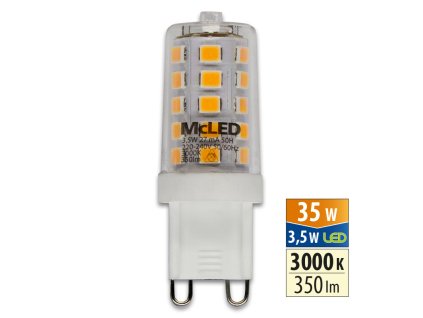 MCLED Žárovka LED 3,5W-35 G9 3000K 300°