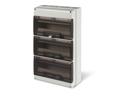 SCAME Skříň DOMINO 48TE průhledná dvířka IP66