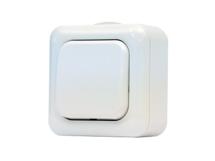 SCAME Vypínač AQUALINE č.1 bílá IP44