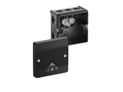 SPELSBERG Krabice Abox 025-L/sw rozbočovací 2,5mm² 87x87x52 IK07 IP66 černá