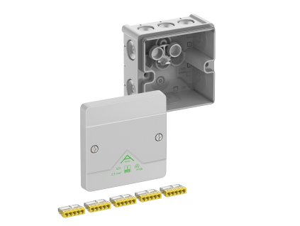 SPELSBERG Krabice Abox 025-2,5mm² rozbočovací 87x87x52 IK07 IP66 šedá