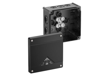 SPELSBERG Krabice Abox 060-L/sw rozbočovací 127x127x70 IK07 IP66 černá