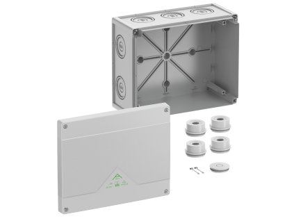 SPELSBERG Krabice Abox 250-L rozbočovací 252x202x120 IK07 IP55/IP66 šedá