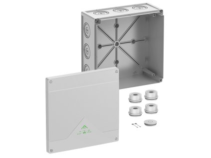 SPELSBERG Krabice Abox 350-L rozbočovací 252x252x120 IK07 IP55/IP66 šedá