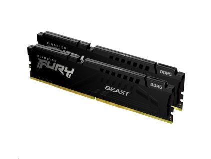 KINGSTON DIMM DDR5 64GB (Kit of 2) 6000MT/s CL36 FURY Beast Černá EXPO