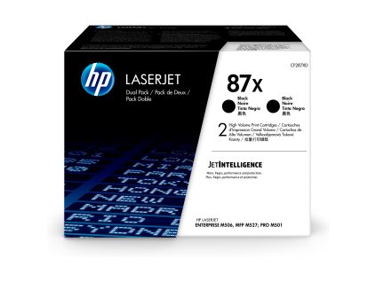 HP 87X 2-pack High Yield Black Original LaserJet Toner Cartridges (CF287XD) (18,000 / 18,000 pages)
