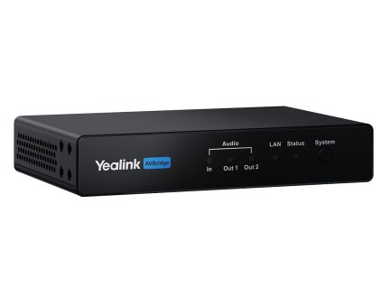 Yealink AVBridge, kompaktní audio box a extender A/V signálu, AES67 a Dante