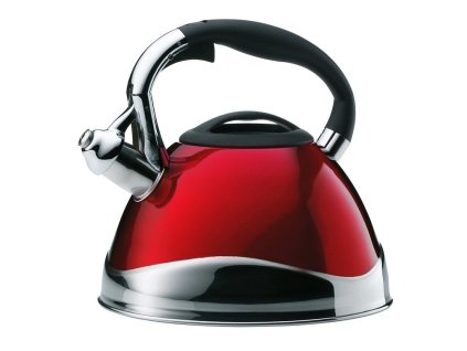 Konvice KELA pískací Varus, nerez 3 l, červená KL-11658