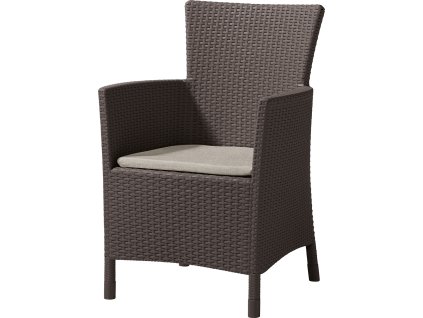 Zahradní křeslo Keter Iowa hnědé, poškozený obal