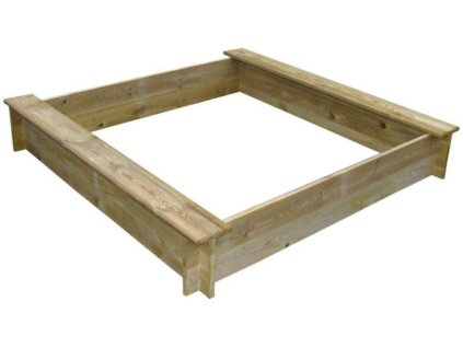 Pískoviště Marimex dřevěné čtyřhranné se dvěma sedátky