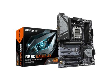 GIGABYTE MB Sc AM5 B650 EAGLE AX, AMD B650, 4xDDR5, 1xDP, 1xHDMI, WI-FI, ATX