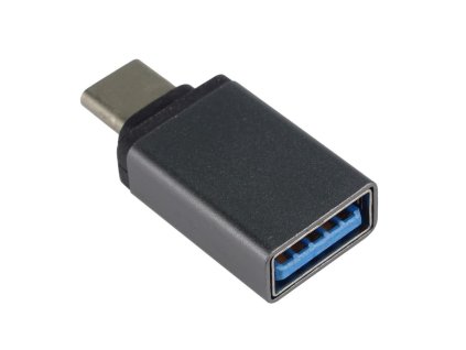 Redukce USB 3.1 konektor C/male - USB 3.0 konektor A/female šedý