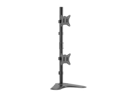 Držák monitoru Brateck LDT66-T02V stolní pro 2 monitory, černý