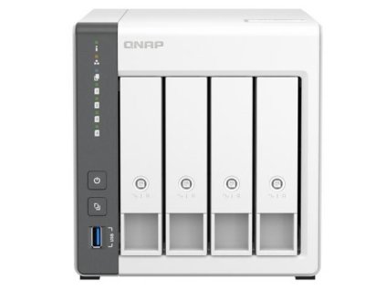 QNAP TS-433-4G TurboNAS server s RAID, fix 4GB DDR3, pro 4x3,5/2.5" SATA HDD/SSD (1xUSB3 +1xGLAN datové úložiště)