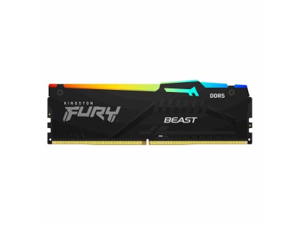 KINGSTON DIMM DDR5 8GB 5200MT/s CL40 FURY Beast Černá RGB